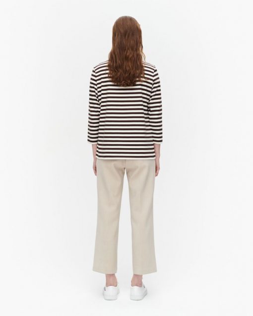 Marimekko Ilma Tasaraita T-shirt Brown