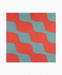 Marimekko Tyrsky Taifuuni Silk Scarf Red/Blue