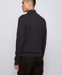 Hugo Boss Zkybox Jersey Cardigan Black
