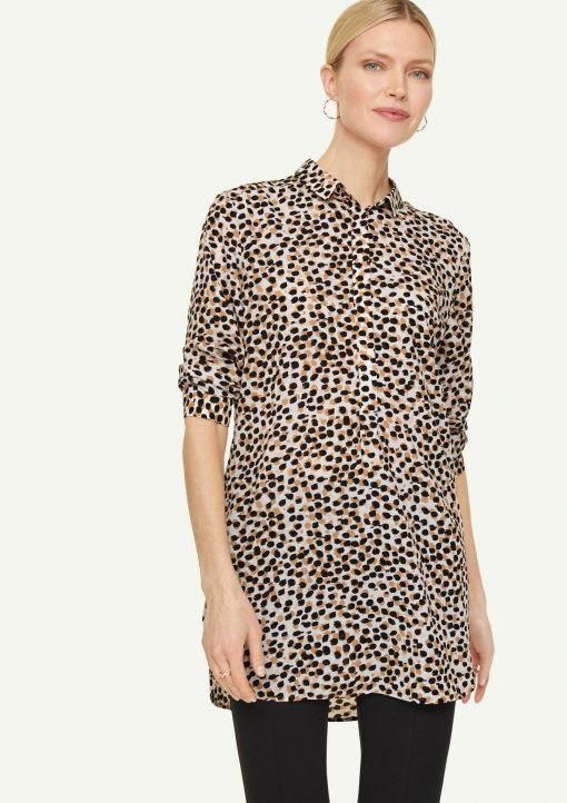 Comma, Blouse Tunic Brown