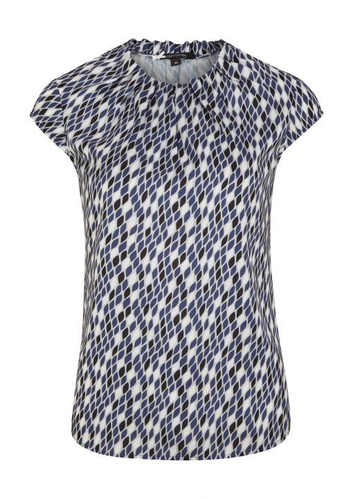 Comma Blouse Top Blue