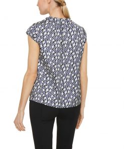 Comma Blouse Top Blue