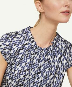 Comma Blouse Top Blue