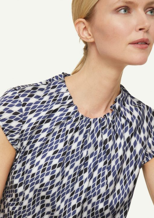 Comma Blouse Top Blue