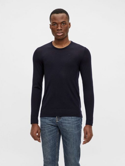 J.Lindeberg Newman Merino Crew Neck Navy