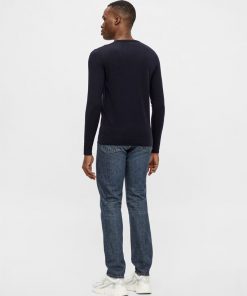 J.Lindeberg Newman Merino Crew Neck Navy