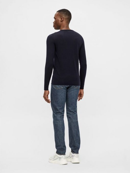 J.Lindeberg Newman Merino Crew Neck Navy