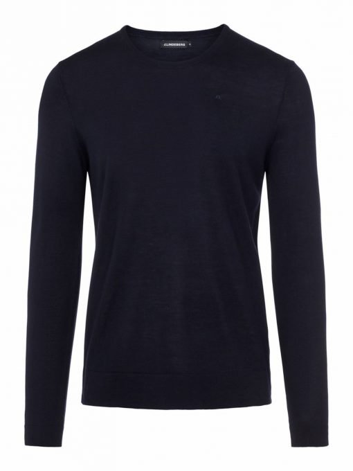 J.Lindeberg Newman Merino Crew Neck Navy