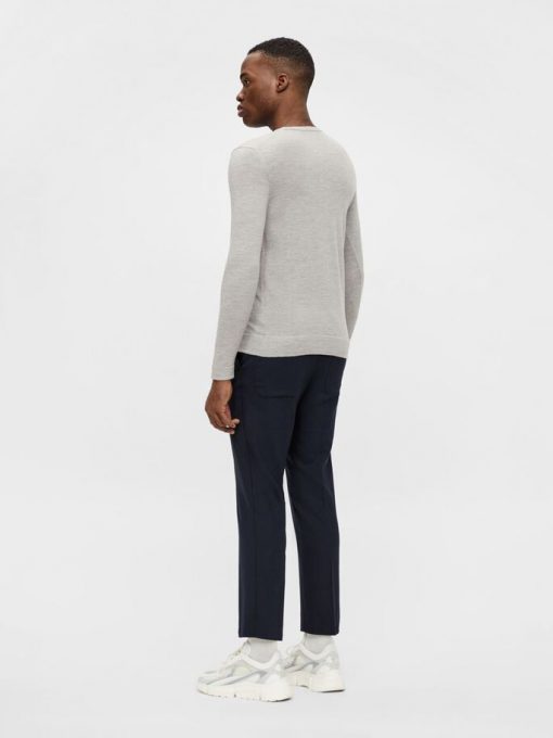 J.Lindeberg Newman Merino Crew Neck Stone Melangev