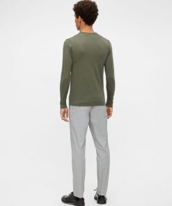 J.Lindeberg Newman Merino Crew Neck Lake Green Melange