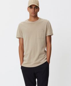 Les Deux Brenon Linen T-shirt Dark Sand