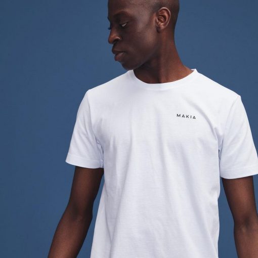 Makia Trim Backprint T-shirt White