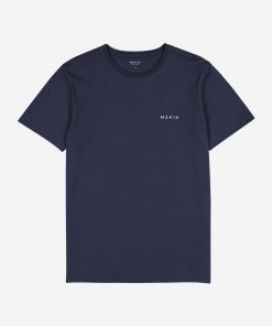 Makia Trim Backprint T-shirt Dark Blue