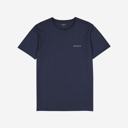 Makia Trim Backprint T-shirt Dark Blue