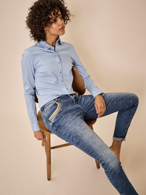 Mos Mosh Naomi Wave Jeans Blue