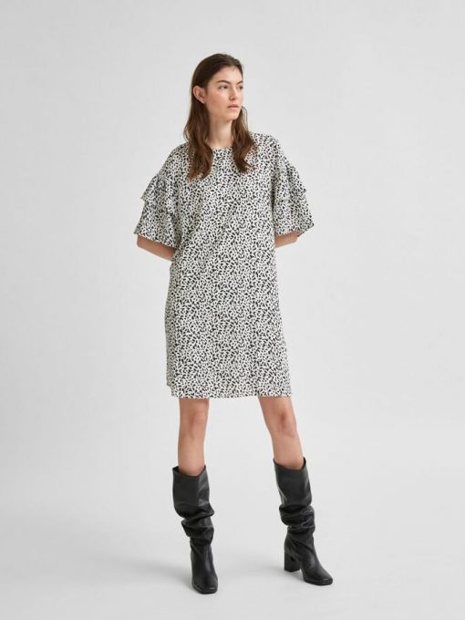Selected Femme Carla Dress Snow White
