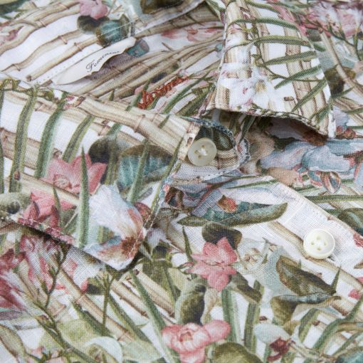 Sofie Feminine Shirt Palm Green