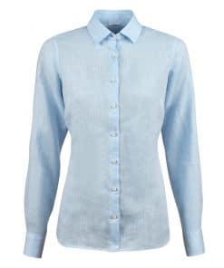 Stenströms Sofie Linen Shirt Light Blue