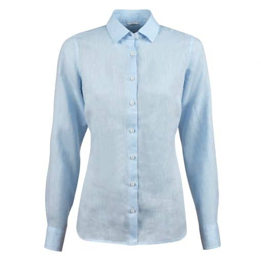 Stenströms Sofie Linen Shirt Light Blue
