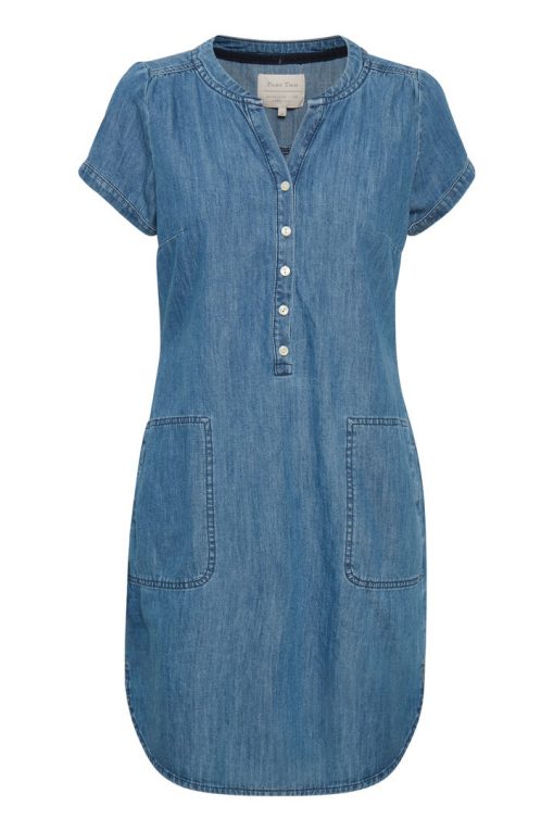 Part Two Aminas Dress Light Blue Denim