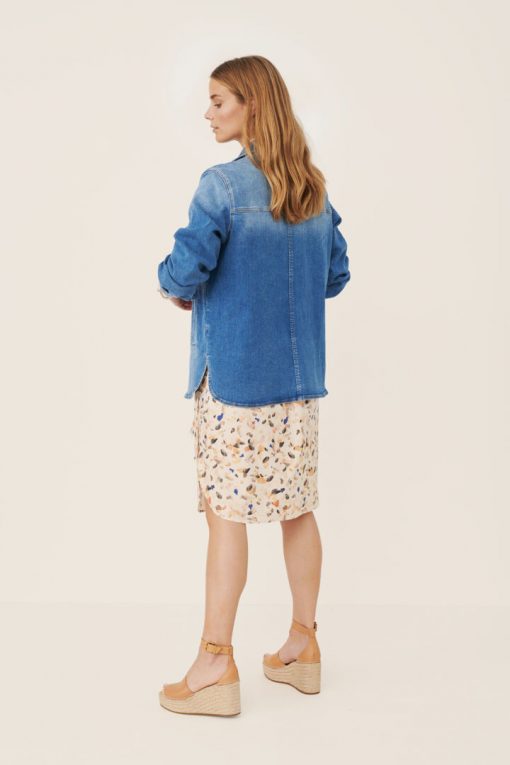 Part Two Hilborg Jacket Blouse Light Blue Denim