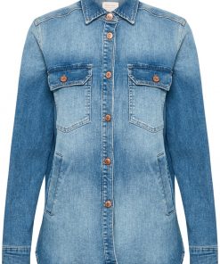 Part Two Hilborg Jacket Blouse Light Blue Denim