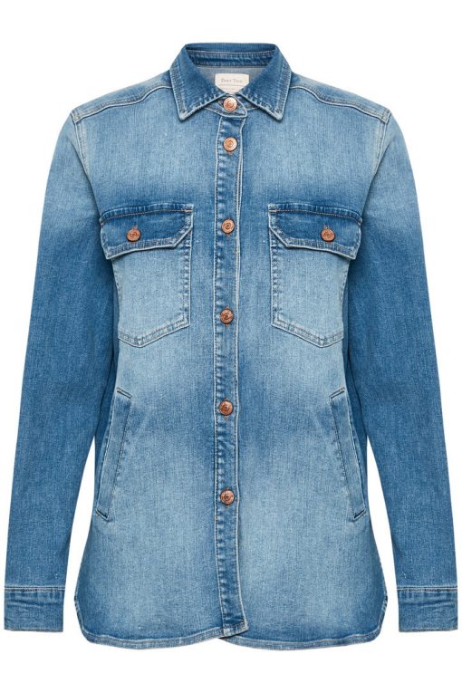 Part Two Hilborg Jacket Blouse Light Blue Denim