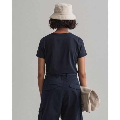 Gant Woman Basic T-shirt Evening Blue