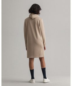 Gant Woman Archive Shield Hoodie Dress Dry Sand