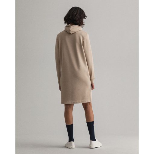 Gant Woman Archive Shield Hoodie Dress Dry Sand