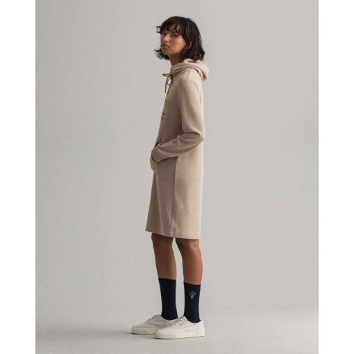Gant Woman Archive Shield Hoodie Dress Dry Sand