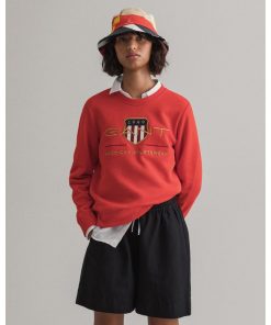 Gant Woman Archive Shield C-Neck Lava Red