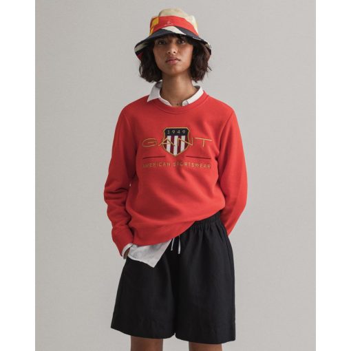 Gant Woman Archive Shield C-Neck Lava Red