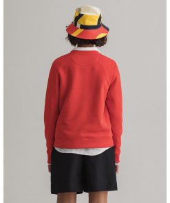 Gant Woman Archive Shield C-Neck Lava Red