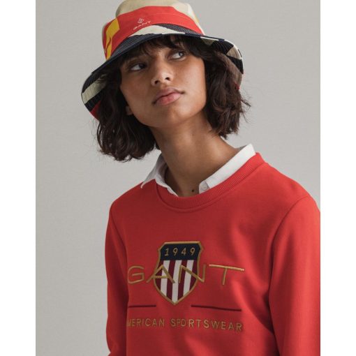 Gant Woman Archive Shield C-Neck Lava Red