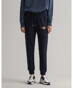 Gant Woman Archive Shield Sweatpants Evening Blue
