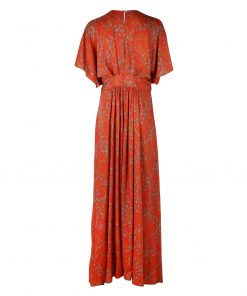 Stenströms Victoria Floral Long Dress Orange