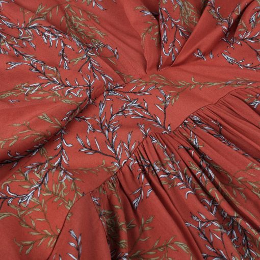 Stenströms Victoria Floral Long Dress Orange