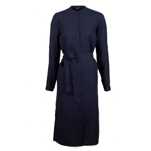 Stenströms Anette Linen Dress Navy