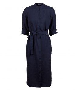 Stenströms Anette Linen Dress Navy