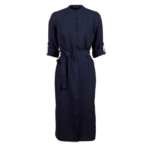 Stenströms Anette Linen Dress Navy