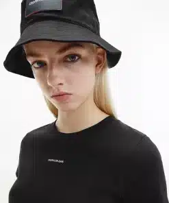 Calvin Klein Organic Cotton Crop Tee Black