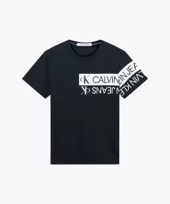 Calvin Klein Mirror Logo T-shirt Black