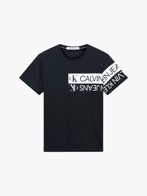 Calvin Klein Mirror Logo T-shirt Black