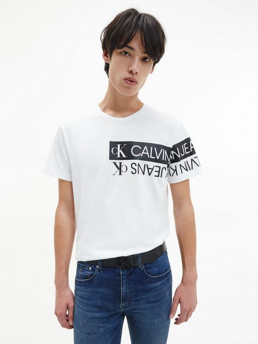 Calvin Klein Mirror Logo T-shirt White