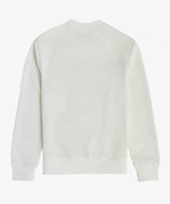 Fred Perry Mixed Graphic Sweatshirt White