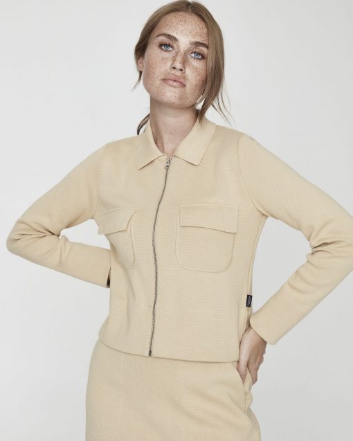 Holebrook Barbro Zip Jacket Almond