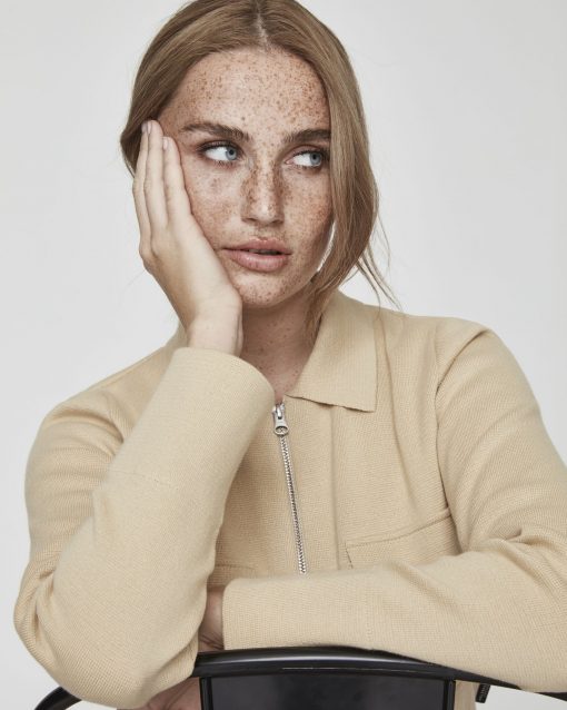 Holebrook Barbro Zip Jacket Almond
