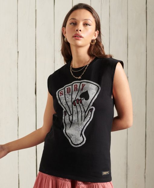 Superdry Military Logo Vest Black