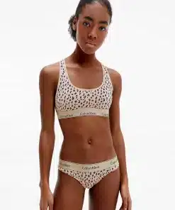 Calvin Klein Unlined Bralette Savannah Cheetah